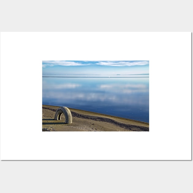 Tire on a Beach Wall Art by jswolfphoto